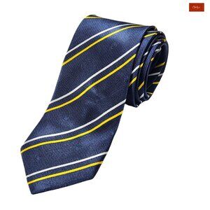 HispaFruit Blue/Yellow/White 100% Silk Tie 59" Long 3.5" Wide Handmade(ID161)